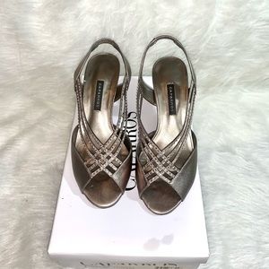 Caparros Mushroom Metallic Low Heels